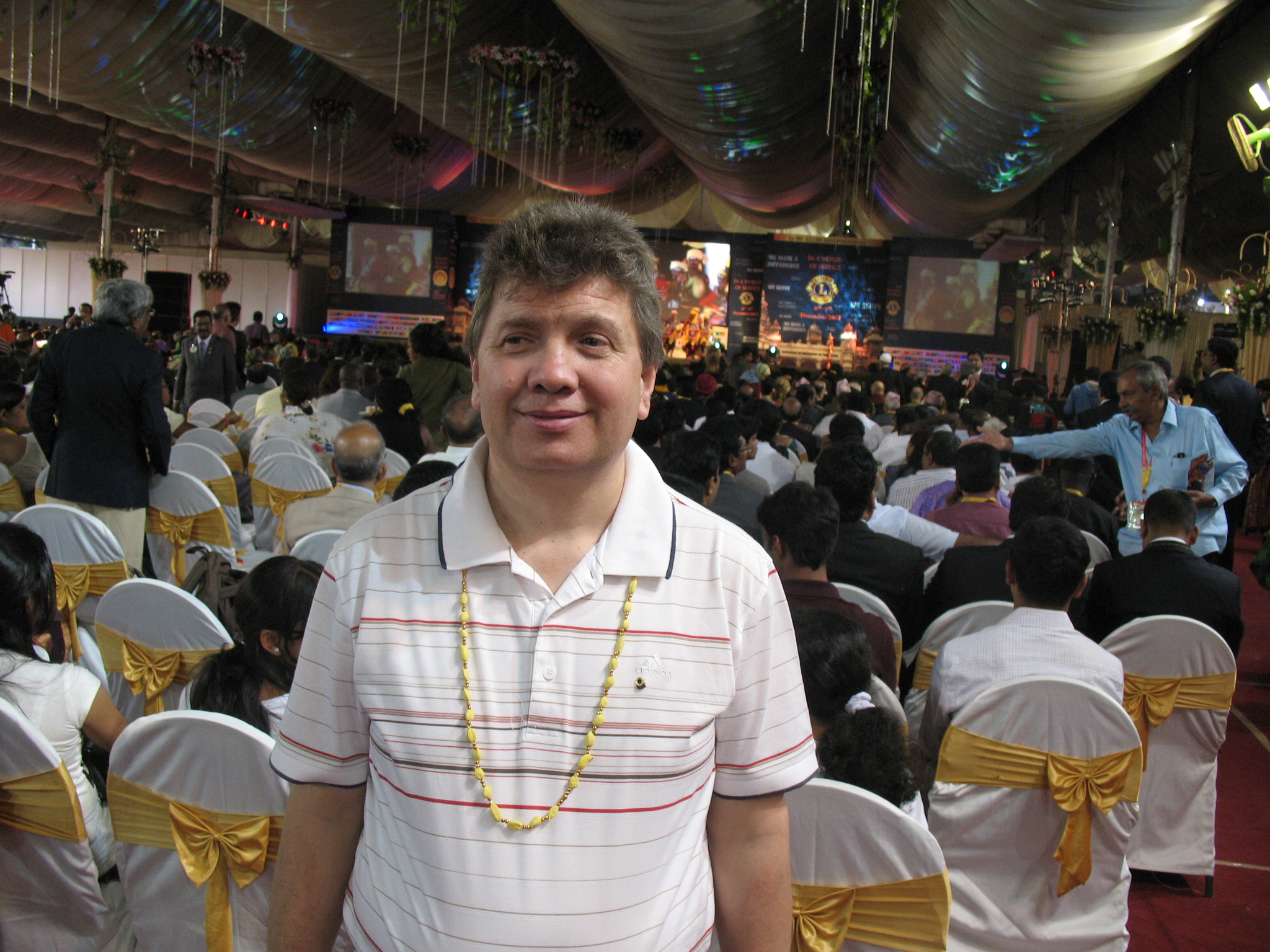 Dr. Ashok Mehta and Grigore Hincu photographed together in Bangalore, India, 2012